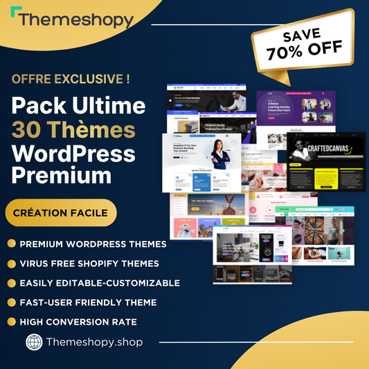 PACK 30 THÈMES WORDPRESS PREMIUM
