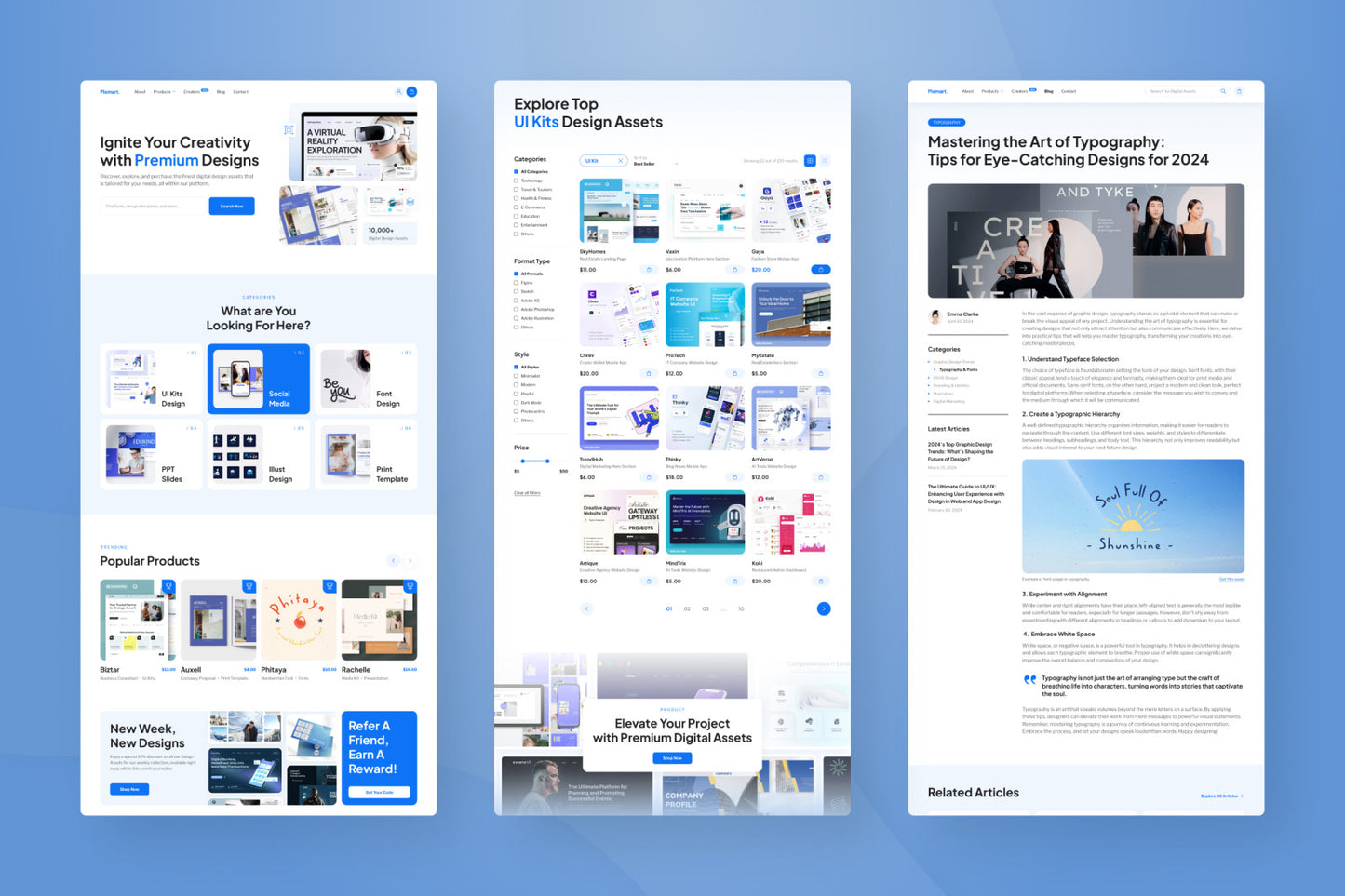 Digital Products E-Commerce Website