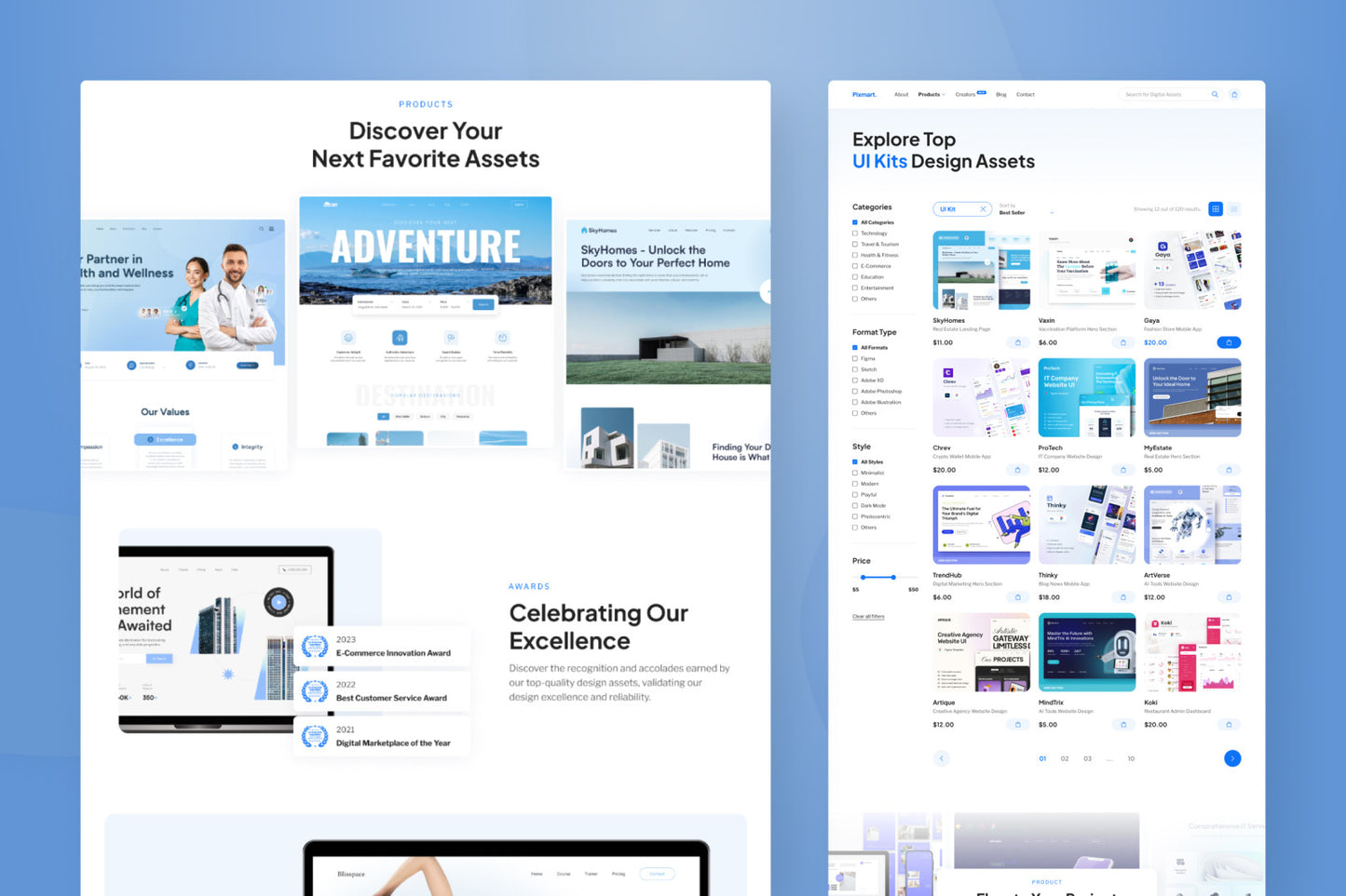 Digital Products E-Commerce Website