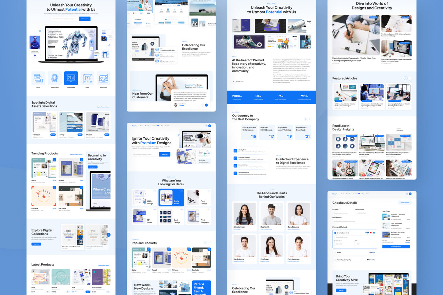 Digital Products E-Commerce Website