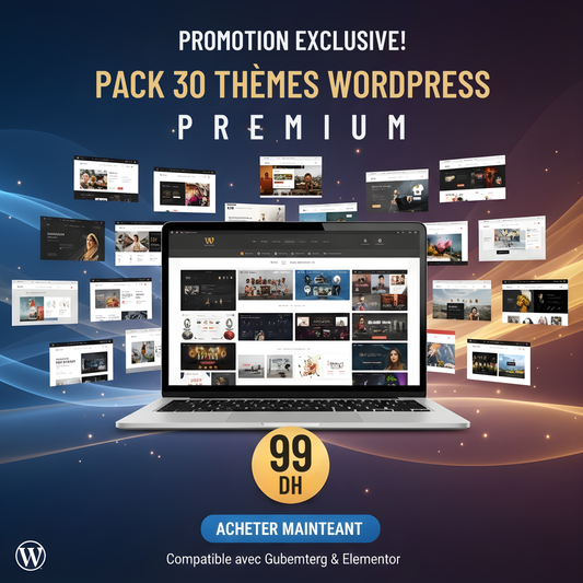 PACK 30 THÈMES WORDPRESS PREMIUM